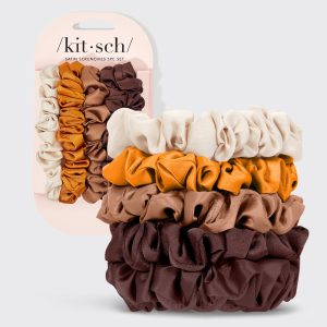 Sedona Satin Petite Scrunchies 5pc Set