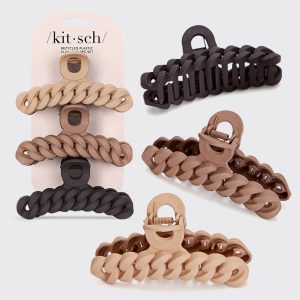 Neutral Chain Claw Clips 3pc Set